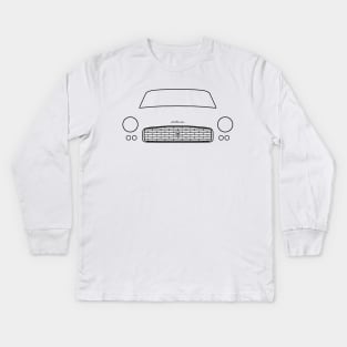 Triumph Italia 2000 Coupé classic car outline graphic (black) Kids Long Sleeve T-Shirt